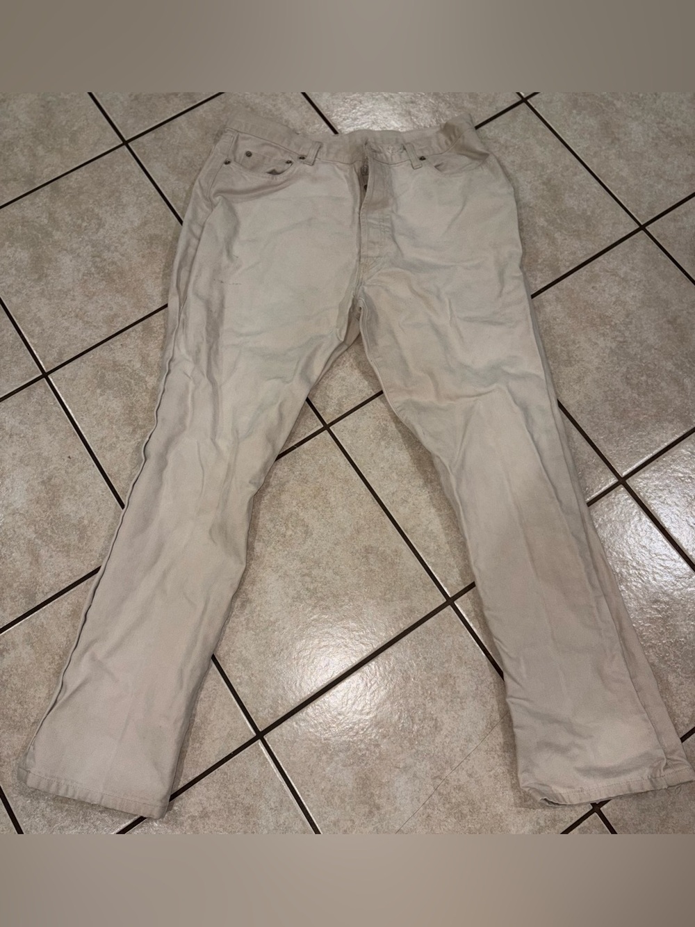 RRL Ralph Lauren Classic Men's Straight-Leg Pants in Light Beige